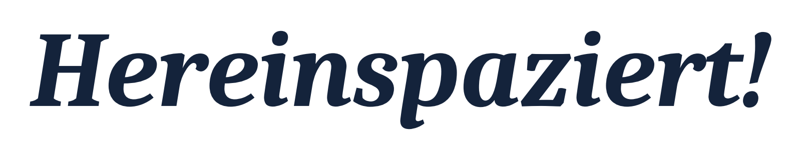 Hereinspaziert