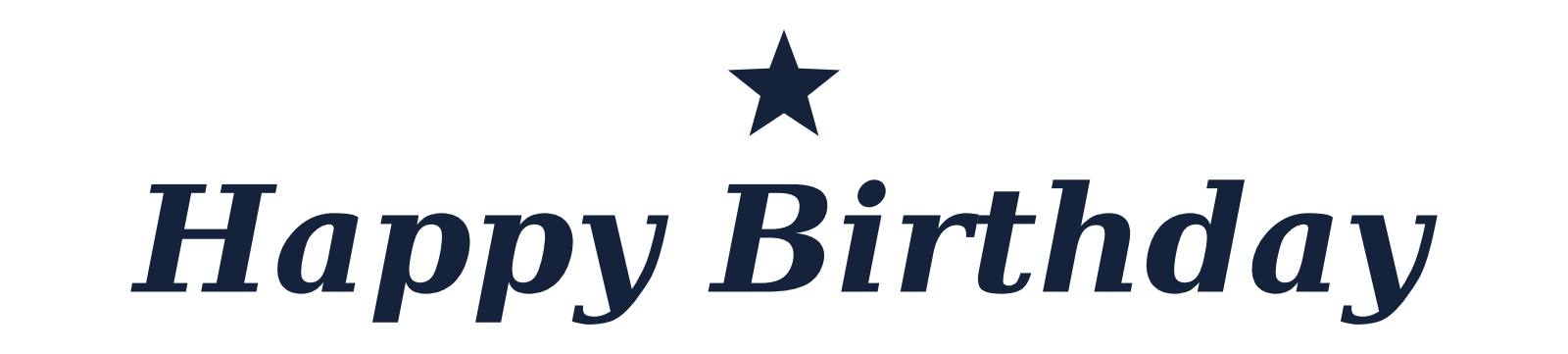 Happy birthday